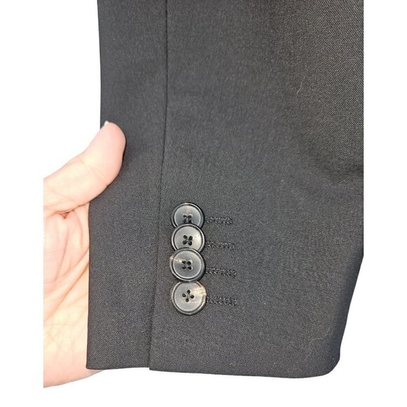 Theory Mens Wool Single Breasted Suit Jacket Sz 38R Wellar Sports Coat Black - Picture 9 of 16